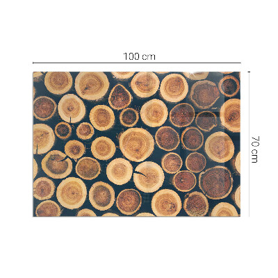 Plaque de sol en verre pour poêle Une boîte avec un motif en bois dentelé