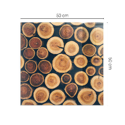 Plaque de sol en verre pour poêle Une boîte avec un motif en bois dentelé