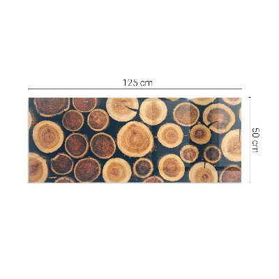 Plaque de sol en verre pour poêle Une boîte avec un motif en bois dentelé