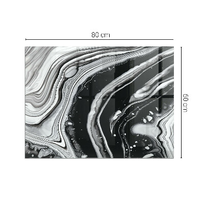 Plaque de sol en verre pour poêle Lignes et vagues dans une version moderne