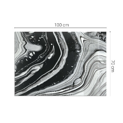 Plaque de sol en verre pour poêle Lignes et vagues dans une version moderne