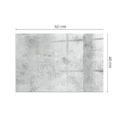 Plaque de sol en verre pour poêle Texture béton avec style