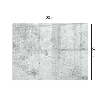 Plaque de sol en verre pour poêle Texture béton avec style