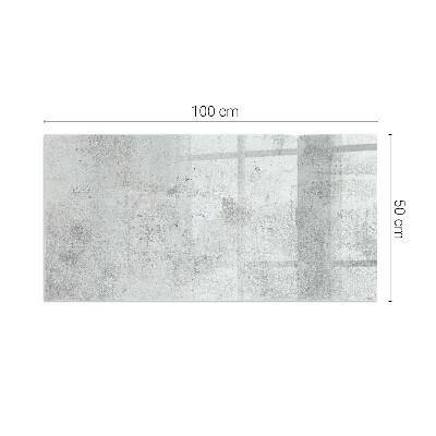 Plaque de sol en verre pour poêle Texture béton avec style