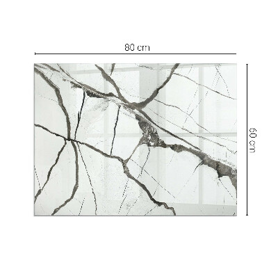 Plaque de sol en verre pour poêle Motif veiné de style marbre