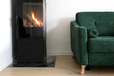 Plaque de sol en verre pour poêle Motif en pierre naturelle