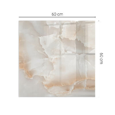 Plaque de sol en verre pour poêle Motif en pierre naturelle