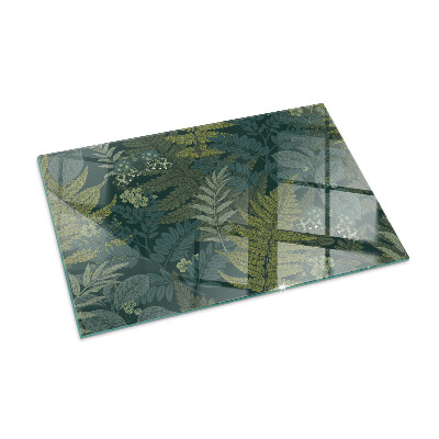 Plaque de sol en verre pour poêle Papillons parmi les accents végétaux
