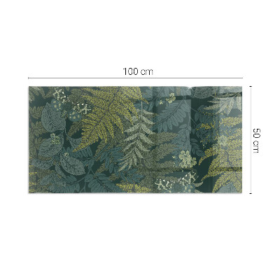 Plaque de sol en verre pour poêle Papillons parmi les accents végétaux