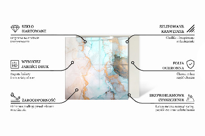 Plaque de sol en verre pour poêle Arrière-plan avec des feuilles tropicales