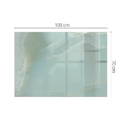 Plaque de sol en verre pour poêle Motif élégant en marbre