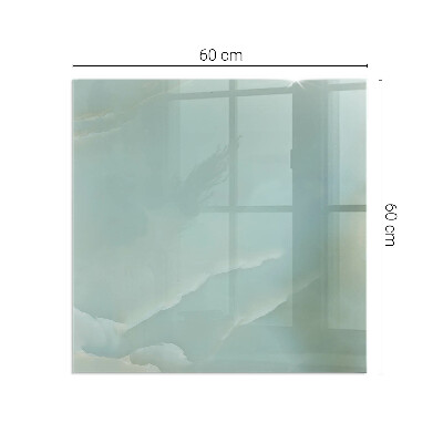 Plaque de sol en verre pour poêle Motif élégant en marbre