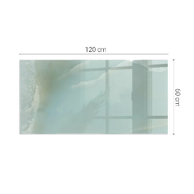 Plaque de sol en verre pour poêle Motif élégant en marbre