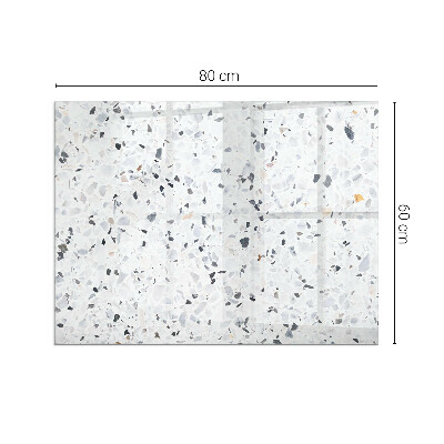 Plaque de sol en verre pour poêle Motif en pierre avec des détails subtils