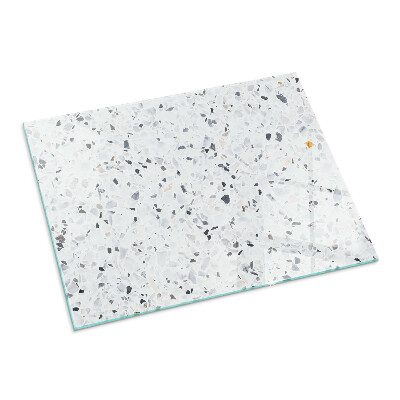 Plaque de sol en verre pour poêle Motif en pierre avec des détails subtils