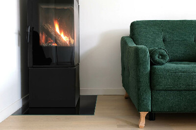 Plaque de sol en verre pour poêle Couleur graphite foncé