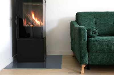Plaque de sol en verre pour poêle Couleur bleu foncé