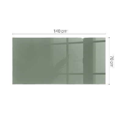 Plaque de sol en verre pour poêle Couleur olive