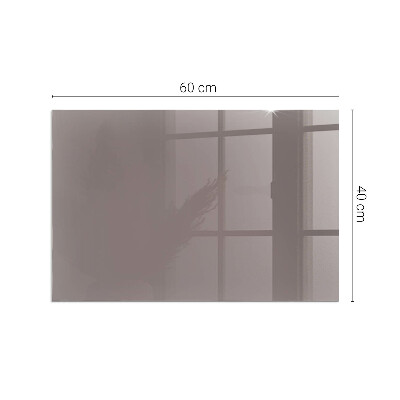 Plaque de sol en verre pour poêle Couleur beige