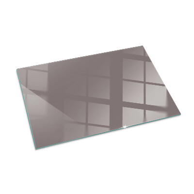 Plaque de sol en verre pour poêle Couleur beige