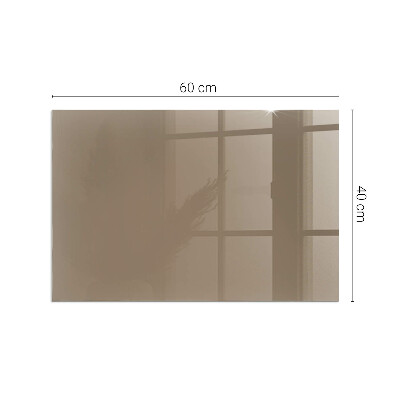 Plaque de sol en verre pour poêle Couleur marron