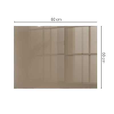 Plaque de sol en verre pour poêle Couleur marron