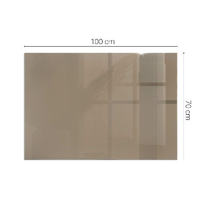 Plaque de sol en verre pour poêle Couleur marron