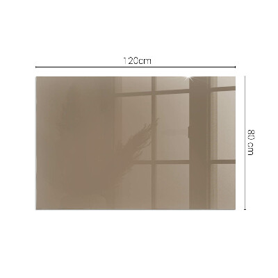 Plaque de sol en verre pour poêle Couleur marron
