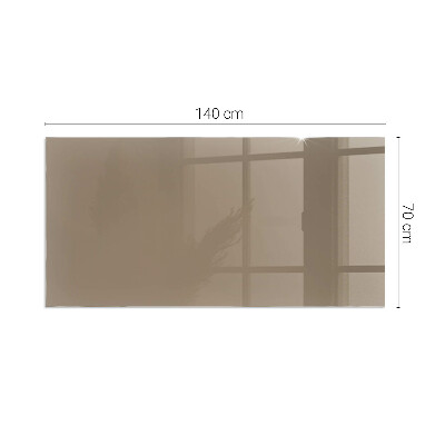 Plaque de sol en verre pour poêle Couleur marron