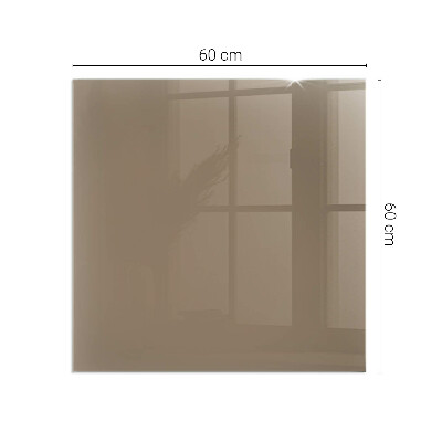 Plaque de sol en verre pour poêle Couleur marron