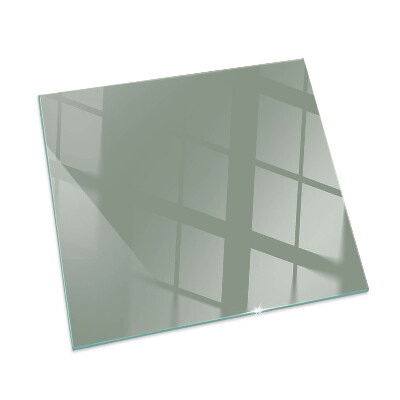 Plaque de sol en verre pour poêle Couleur gris-vert