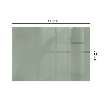 Plaque de sol en verre pour poêle Couleur gris-vert