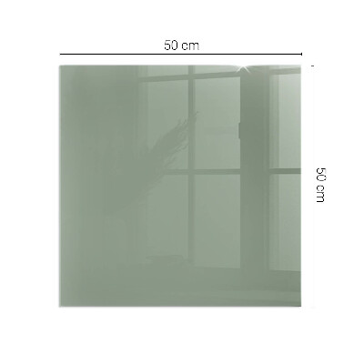 Plaque de sol en verre pour poêle Couleur gris-vert