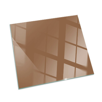 Plaque de sol en verre pour poêle Couleur marron