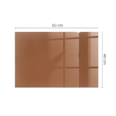 Plaque de sol en verre pour poêle Couleur marron