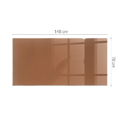 Plaque de sol en verre pour poêle Couleur marron