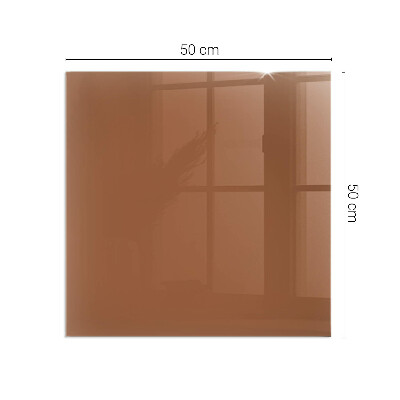 Plaque de sol en verre pour poêle Couleur marron