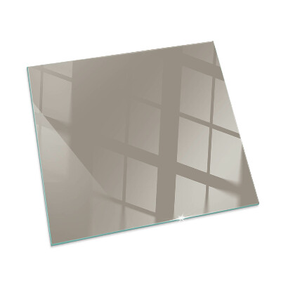 Plaque de sol en verre pour poêle Couleur marron