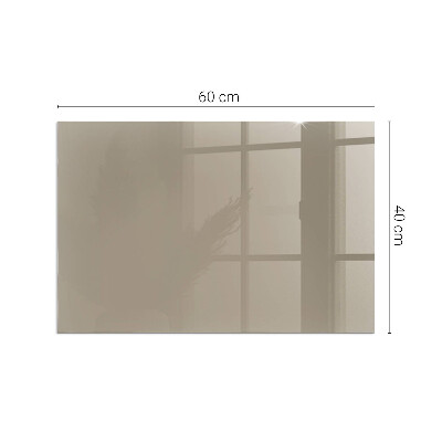 Plaque de sol en verre pour poêle Couleur marron