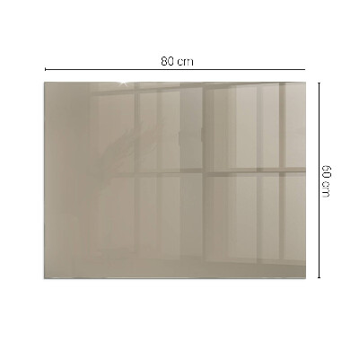 Plaque de sol en verre pour poêle Couleur marron