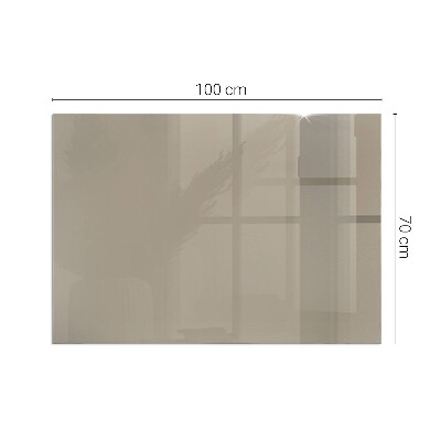 Plaque de sol en verre pour poêle Couleur marron