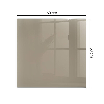 Plaque de sol en verre pour poêle Couleur marron