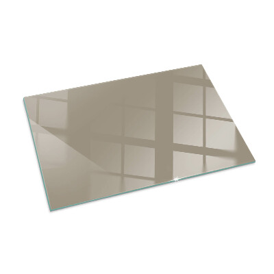 Plaque de sol en verre pour poêle Couleur marron