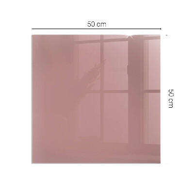 Plaque de sol en verre pour poêle Couleur rose