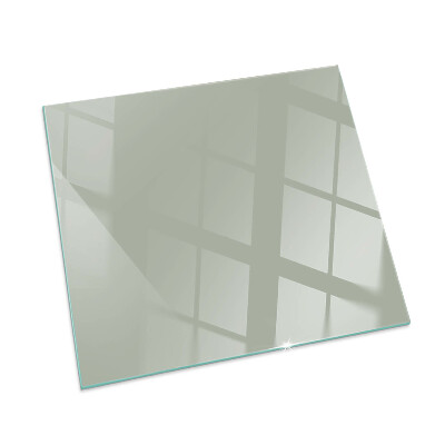 Plaque de sol en verre pour poêle Couleur gris-vert