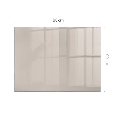 Plaque de sol en verre pour poêle Couleur marron clair