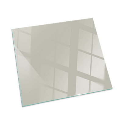 Plaque de sol en verre pour poêle Couleur crème claire