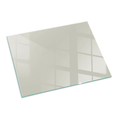 Plaque de sol en verre pour poêle Couleur crème claire