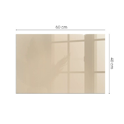 Plaque de sol en verre pour poêle Couleur beige