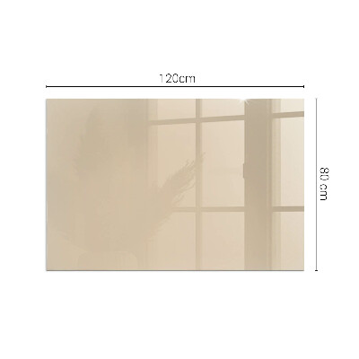 Plaque de sol en verre pour poêle Couleur beige